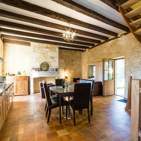 Au Coeur De Beynac, Superbe Maison Du 14eme Siecle Avec Jardin Panoramique בית נופש ביינאק-אה-סאזנאק